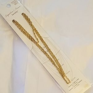 NWT 32" 14k gold plated chain with 3" extender nickel free necklace